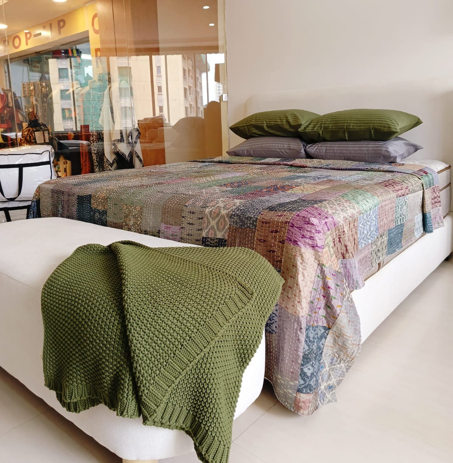 Quilted Cotton Bed Spread